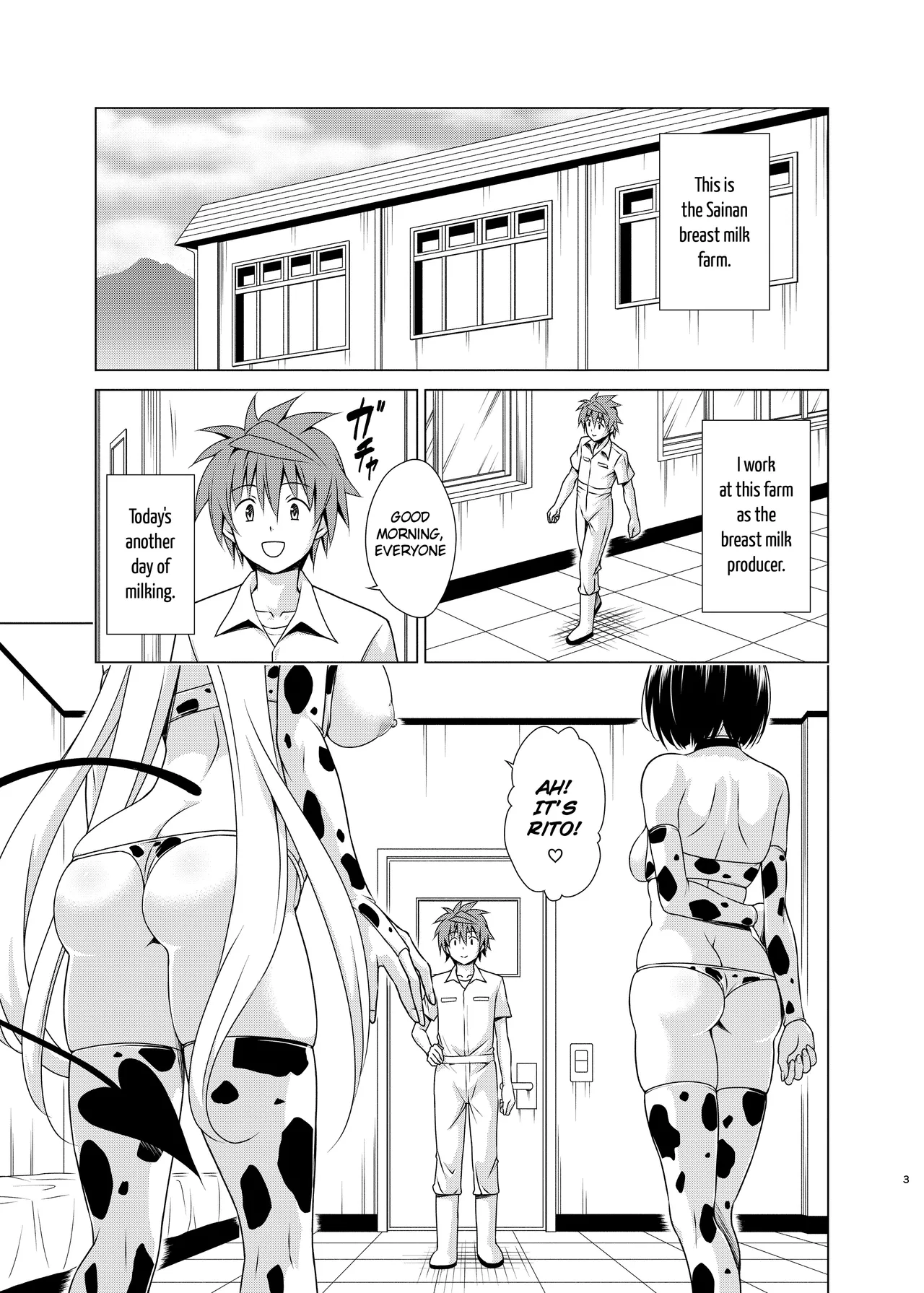 Hentai Manga Comic-Welcome to the dairy farm!-Read-2